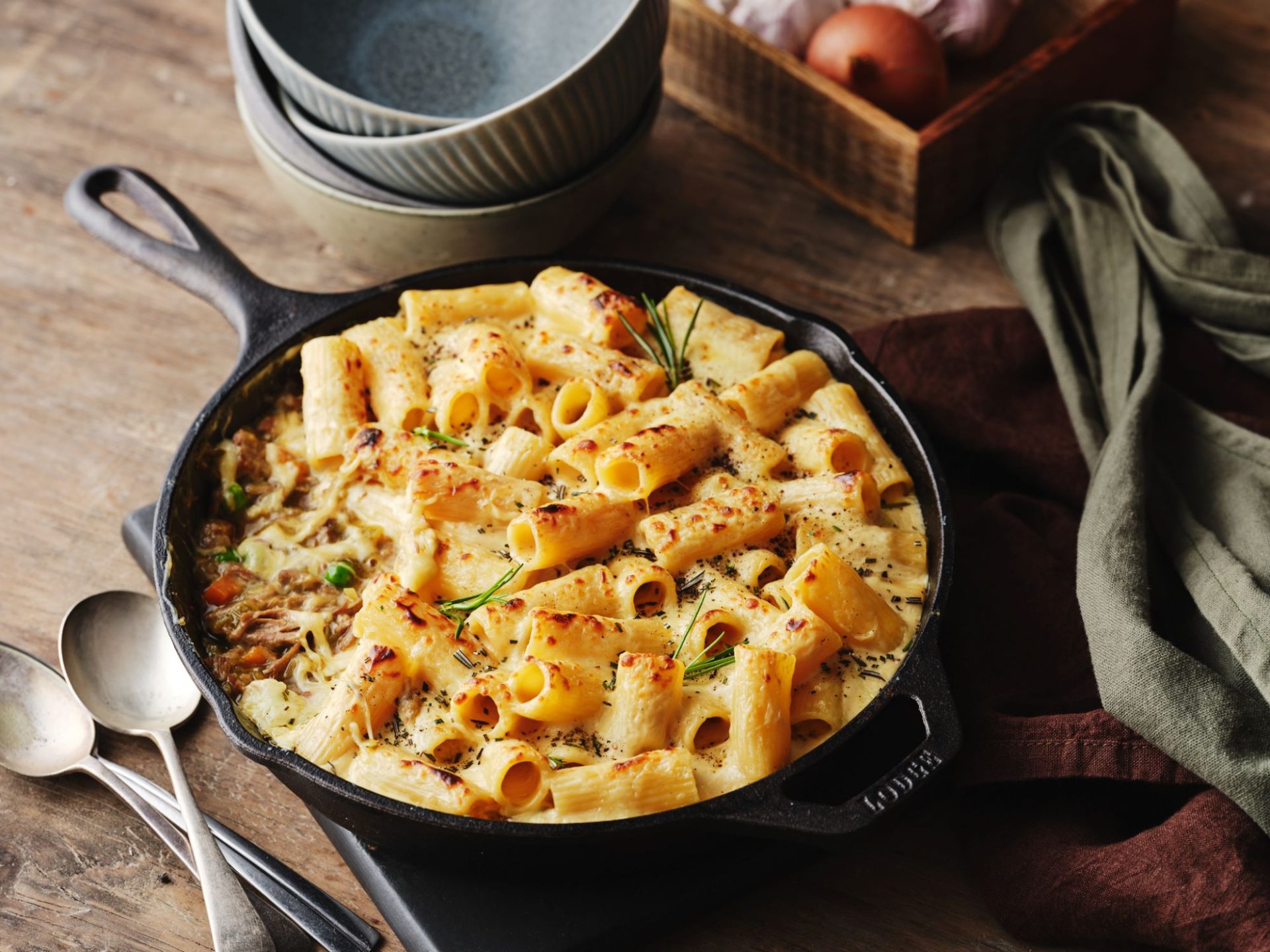 Pork & Pea Ragu with 3 Cheese Rigatoni - San Remo