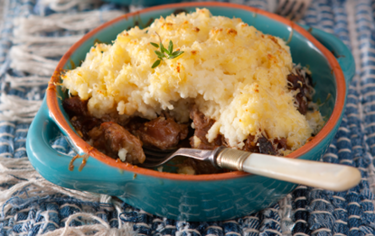 Steak and Kidney pie with creamy parmesan CousCous topping ...