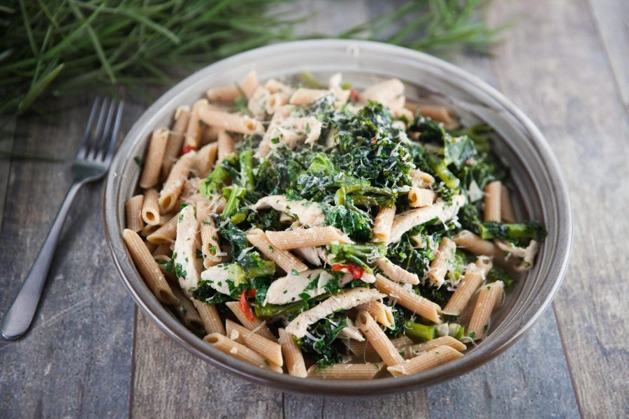 Protein Packed Chicken, Broccolini & Kale Pasta