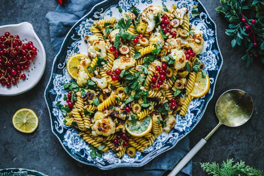 Sicilian Roasted Cauliflower & Saffron Pasta